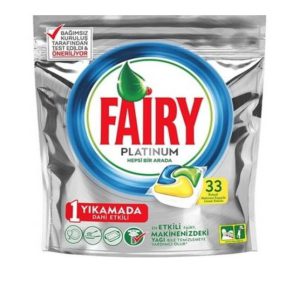 Fairy 33szt Platinum Lemon do zmywarki